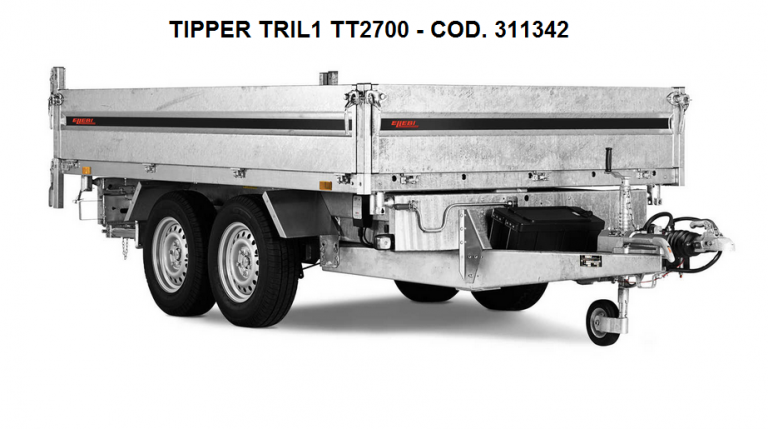 Rimorchi ribaltabili idraulicamente Serie TIPPER Trilaterale