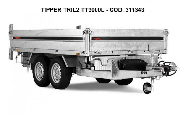 Rimorchi ribaltabili idraulicamente Serie TIPPER Trilaterale